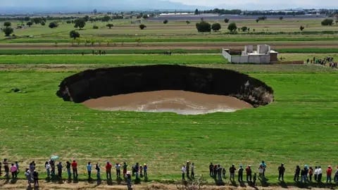 massive sinkhole